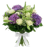 Purple and White Garden Bouquet - Flowers Box London