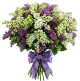 Purple and White Lilac Bouquet - Flowers Box London