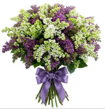 Purple and White Lilac Bouquet - Flowers Box London