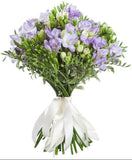 Purple Freesias Bouquet - Flowers Box London