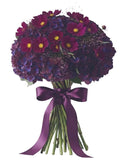Purple Hydrangea with Cosmos and Panicum Grass Bouquet - Flowers Box London