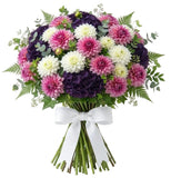 Purple Hydrangea with Dahlia Luxury Bouquet - Flowers Box London