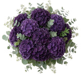 Purple Hydrangea with Populus Berries Bouquet - Flowers Box London