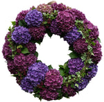 Purple Palete Hydrangea Door Wreath