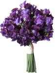 Purple Sweet Pea Bridal Bouquet