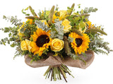 Radiant Yellow & Gold Flowers Bouquet
