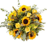 Radiant Yellow & Gold Flowers Bouquet