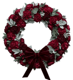 Rafined Carnations Wreath - Flowers Box London