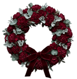 Rafined Carnations Wreath - Flowers Box London