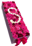 Rectangle Charming Roses Personalized Box - Flowers Box London
