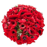 Red Anemone Bouquet - Flowers Box London