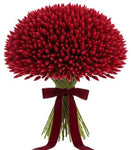 Red Lagurus Bouquet - Flowers Box London