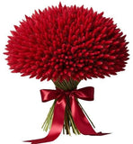 Red Lagurus Bouquet - Flowers Box London