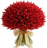 Red Lagurus Bouquet - Flowers Box London