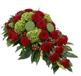 Red Roses Funeral Spray - Flowers Box London