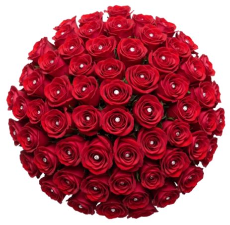 Red Roses with Diamond Bouquet