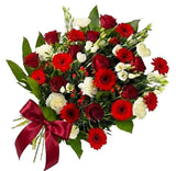 Red & White Tied Sheaf - Flowers Box London