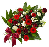 Red & White Tied Sheaf - Flowers Box London