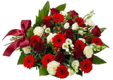 Red & White Tied Sheaf - Flowers Box London