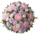 Romantic Peonies with Roses and Scabiosa Bouquet - Flowers Box London