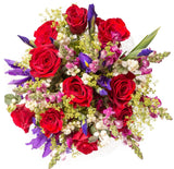 Rose & Iris Symphony Bouquet - Flowers Box London