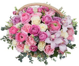 Rosemary Delight Flowers Basket - Flowers Box London