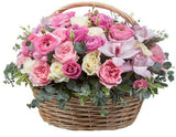 Rosemary Delight Flowers Basket - Flowers Box London