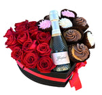 Roses, Alcohol, and Cupcakes in a Box