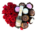 Roses, Alcohol, and Cupcakes in a Box