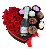 Roses, Alcohol, and Cupcakes in a Box