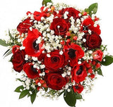 Roses and Anemones Bridal Bouquet