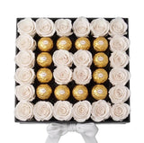 Roses and Chocolate Signature Box - Flowers Box London