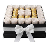 Roses and Chocolate Signature Box - Flowers Box London