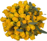 Roses and Populus with Berry Bouquet - Flowers Box London