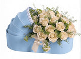 Roses in Cradle-Shaped Box - Flowers Box London