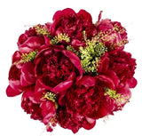 Ruby Red Peony Bouquet - Flowers Box London