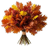 Rustic Bouquet of Oak Leaves and Rose Hips Berries - Flowers Box London