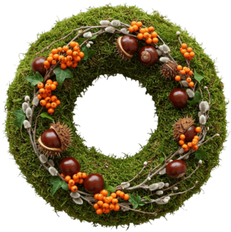 Rustic Fireside Harvest Wreath - Flowers Box London
