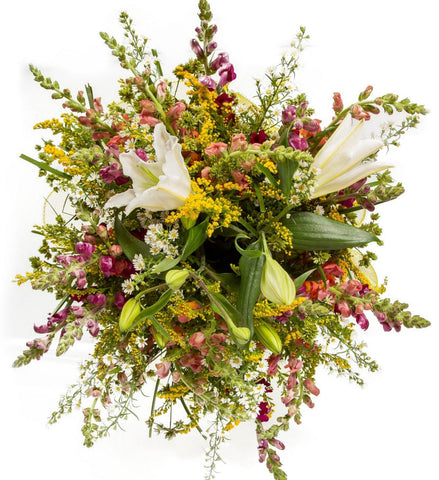 Rustic Golden Grace Flowers Bouquet - Flowers Box London