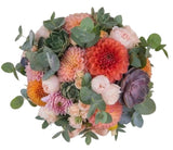 Salmon Bouquet with Succulent - Flowers Box London