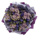 Scented Bouquet of Hyacinth and Purple Lilac - Flowers Box London