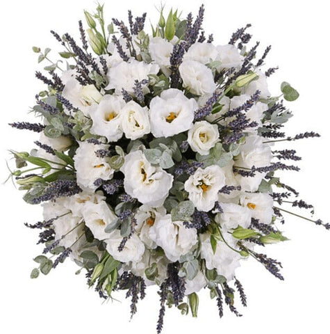 Scented Bouquet of Lisianthus with Lavender