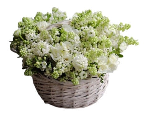 Scented Lilac and Freesias with Ranunculus Basket