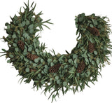 Season’s Glow Eucalyptus & Long Cones Garland - Flowers Box London