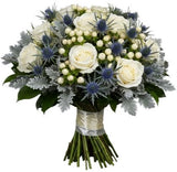 Serenity of Frosted Petals Bouquet - Flowers Box London