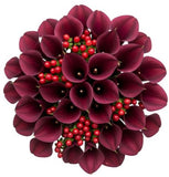 Shadows and Scarlet Blooms Bouquet - Flowers Box London