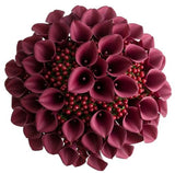 Shadows and Scarlet Blooms Bouquet - Flowers Box London