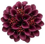 Shadows and Scarlet Blooms Bouquet - Flowers Box London