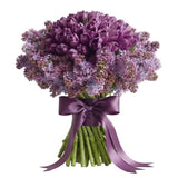 Snug Bouquet of Tulips and Lilac - Flowers Box London