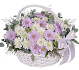 Soft Scabiosa Basket Arrangement - Flowers Box London